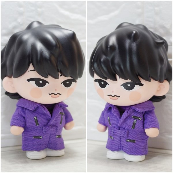 画像2: 【予約受付中】 ソフビ つなぎ衣装 紫担当 sf176 (2)