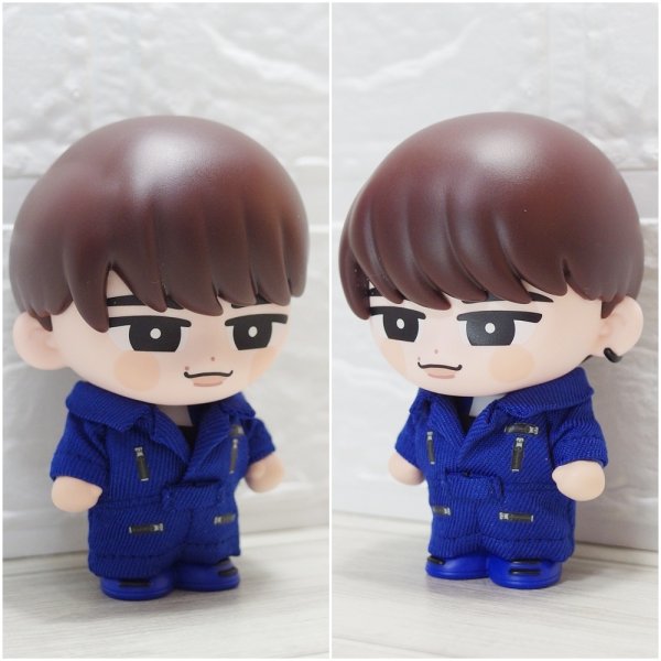 画像2: 【予約受付中】 ソフビ つなぎ衣装 青担当 sf177 (2)