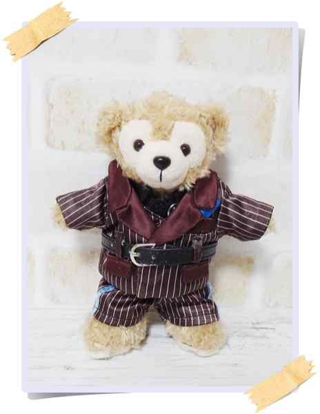 画像1: 【予約受付中】ダッフィー 衣装 ぬいばサイズ (全長14cm) コスチューム 服 six17 (1)