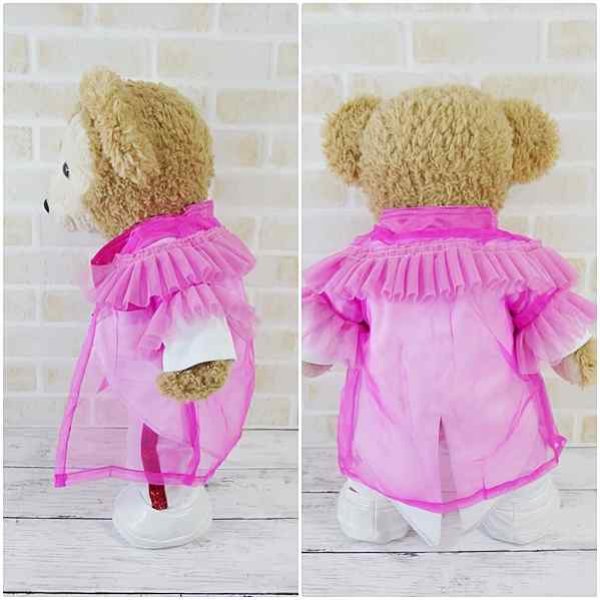 画像3: 【予約受付中】ダッフィー 衣装 Sサイズ (身長43cm) コスチューム 服 sn00 ピンクヒラヒラ有り (3)
