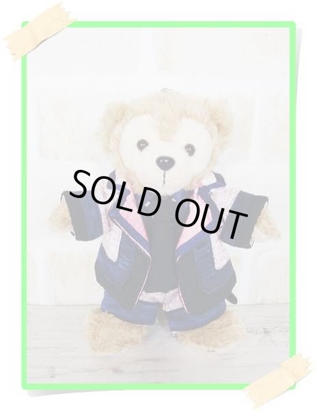 画像1: 『SALE中』 ダッフィー ぬいばサイズ (14cm) ツイード衣装 snow 風コスチューム 服 担当緑 sn104 (1)