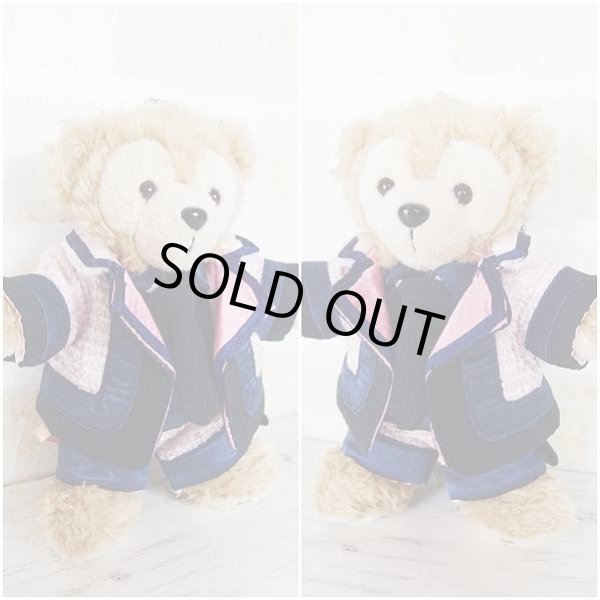 画像2: 【予約受付中】ダッフィー ぬいばサイズ (14cm) ツイード衣装 snow 風コスチューム 服 担当緑 sn104 (2)