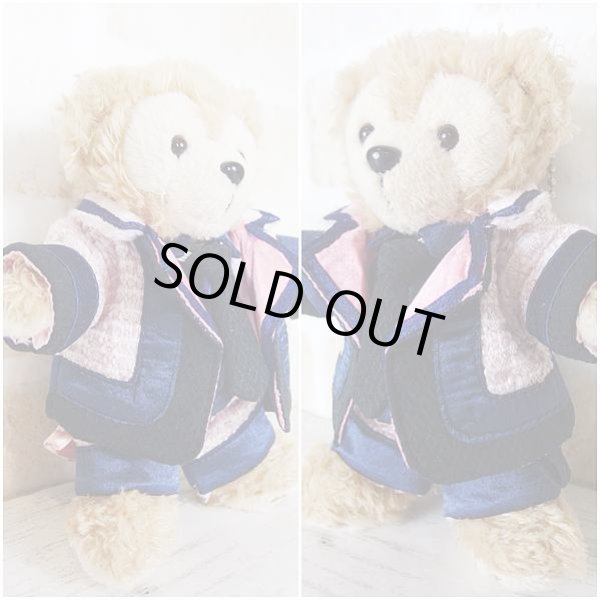 画像3: 【予約受付中】ダッフィー ぬいばサイズ (14cm) ツイード衣装 snow 風コスチューム 服 担当緑 sn104 (3)