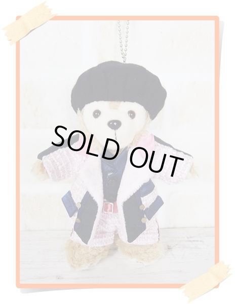 画像1: 『在庫処分SALE中』ダッフィー ぬいばサイズ (14cm) ツイード衣装 snow 風コスチューム 服 担当オレンジ sn105 (1)