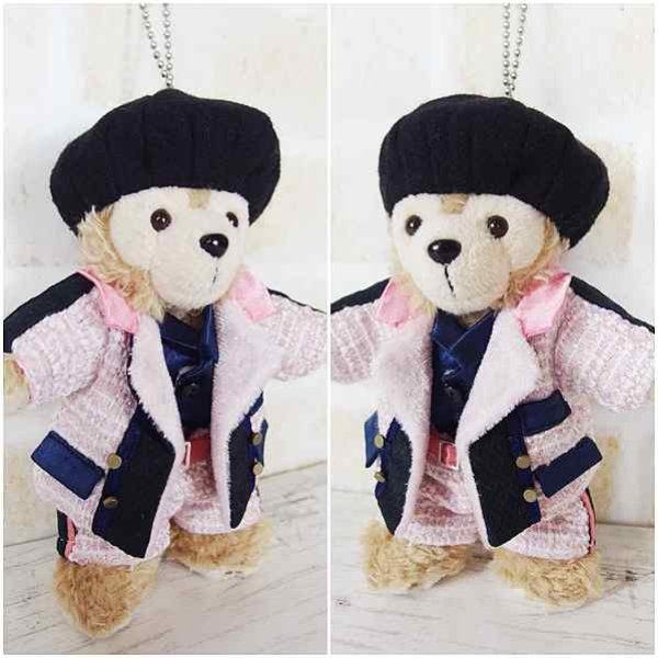 画像2: 『在庫処分SALE中』ダッフィー ぬいばサイズ (14cm) ツイード衣装 snow 風コスチューム 服 担当オレンジ sn105 (2)