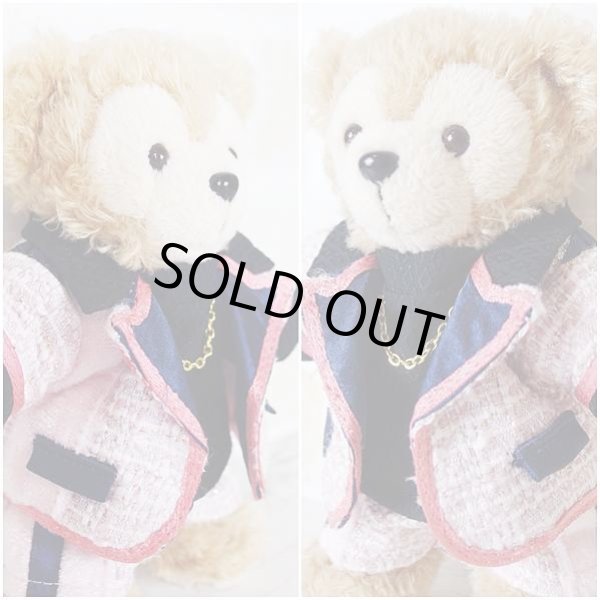 画像3: 『在庫処分SALE中』ダッフィー ぬいばサイズ (14cm) ツイード衣装 snow 風コスチューム 服 担当紫 sn106 (3)