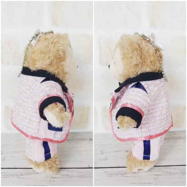 画像4: 『在庫処分SALE中』ダッフィー ぬいばサイズ (14cm) ツイード衣装 snow 風コスチューム 服 担当紫 sn106 (4)