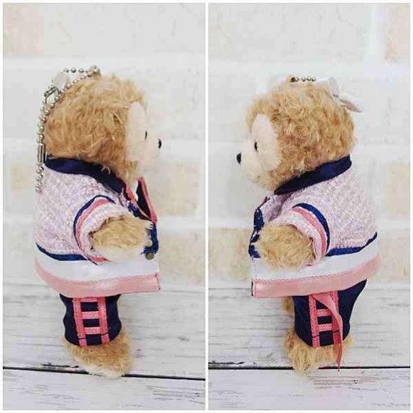 画像3: 【予約受付中】 ダッフィー ぬいばサイズ (14cm) ツイード衣装 snow 風コスチューム 服 担当青 sn107 (3)