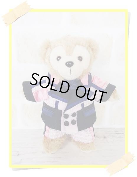 画像1: 『SALE中』 ダッフィー ぬいばサイズ (14cm) ツイード衣装 snow 風コスチューム 服 担当黄色 sn108 (1)