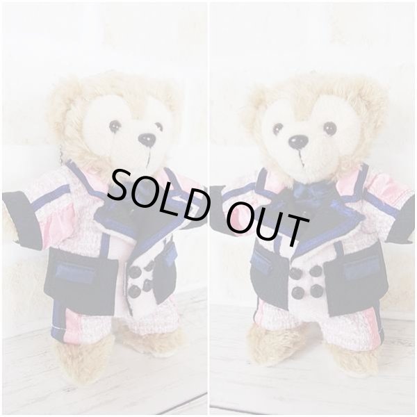 画像2: 【予約受付中】ダッフィー ぬいばサイズ (14cm) ツイード衣装 snow 風コスチューム 服 担当黄色 sn108 (2)