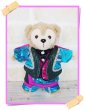 画像1: 【予約受付中】  ダッフィー ぬいばサイズ (14cm) ターコイズブルー衣装 コスチューム 服 担当ピンク sn112 (1)