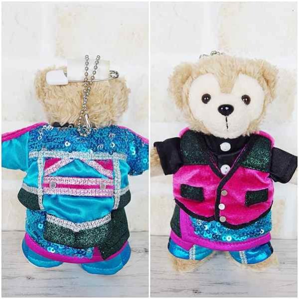 画像5: 【予約受付中】  ダッフィー ぬいばサイズ (14cm) ターコイズブルー衣装 コスチューム 服 担当ピンク sn112 (5)