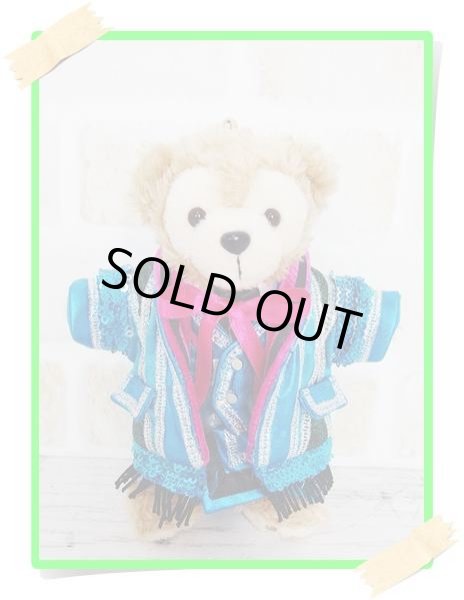 画像1: 【予約受付中】 　ダッフィー ぬいばサイズ (14cm) ターコイズブルー衣装 コスチューム 服 担当緑 sn114 (1)