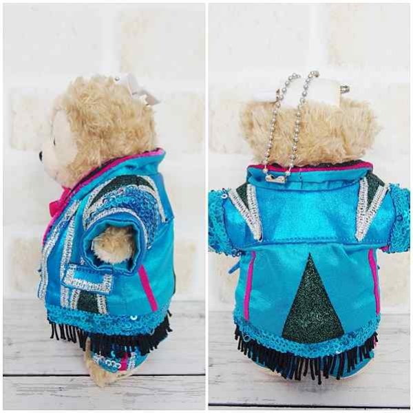 画像3: 【予約受付中】  ダッフィー ぬいばサイズ (14cm) ターコイズブルー衣装 コスチューム 服 担当緑 sn114 (3)