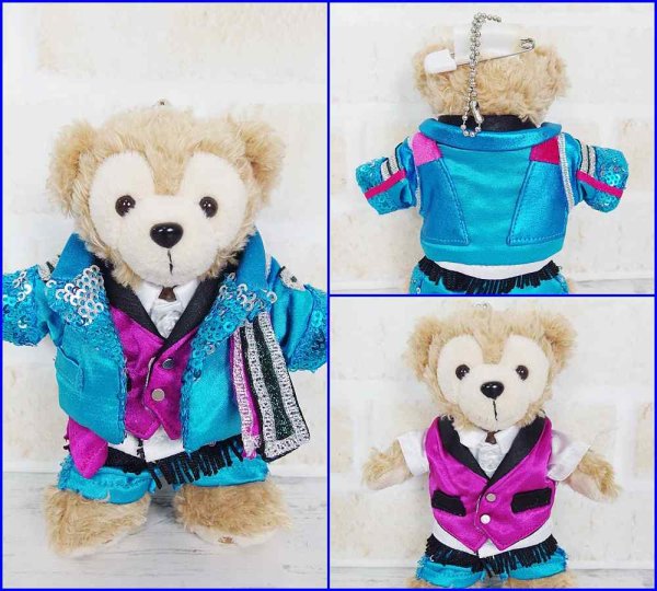 画像3: 【予約受付中】  ダッフィー ぬいばサイズ (14cm) ターコイズブルー衣装 コスチューム 服 担当青 sn117 (3)
