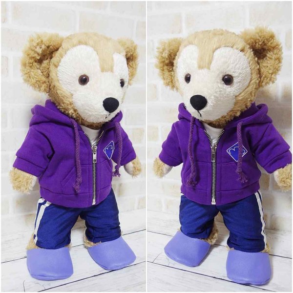 画像2: 【予約受付中】 ダッフィー 衣装 Sサイズ (身長43cm) コスチューム 服 sn146 紫担当 (2)