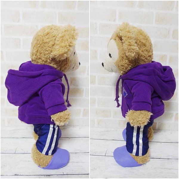 画像4: 【予約受付中】 ダッフィー 衣装 Sサイズ (身長43cm) コスチューム 服 sn146 紫担当 (4)