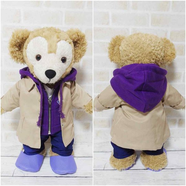 画像5: 【予約受付中】 ダッフィー 衣装 Sサイズ (身長43cm) コスチューム 服 sn146 紫担当 (5)