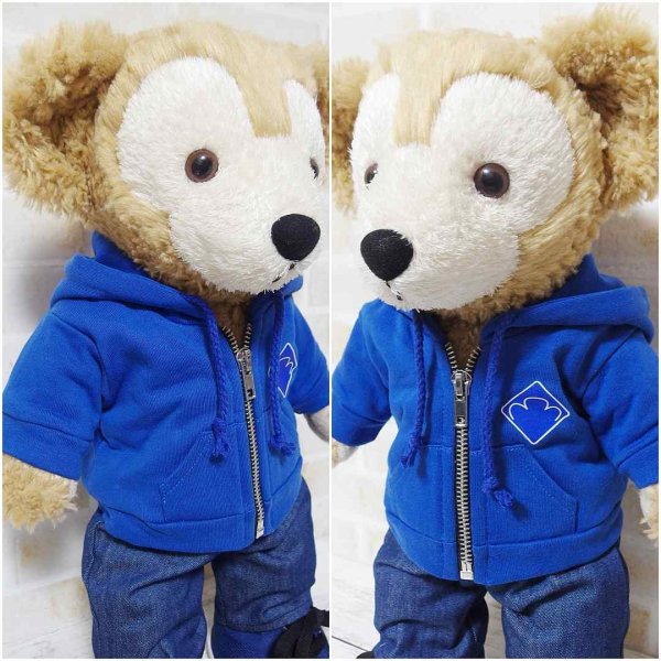 画像3: 【予約受付中】 ダッフィー 衣装 Sサイズ (身長43cm) コスチューム 服 sn148 黄色担当 (3)