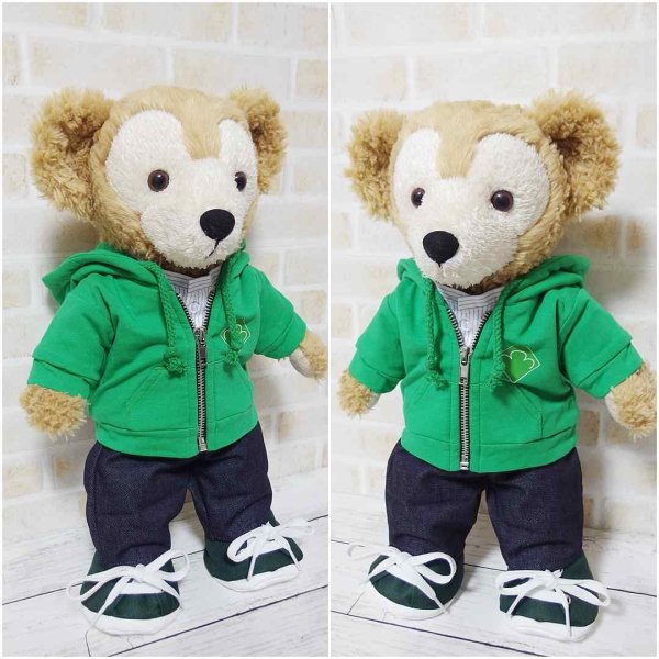 画像2: 【予約受付中】  ダッフィー 衣装 Sサイズ (身長43cm) コスチューム 服 sn149 黒担当 (2)