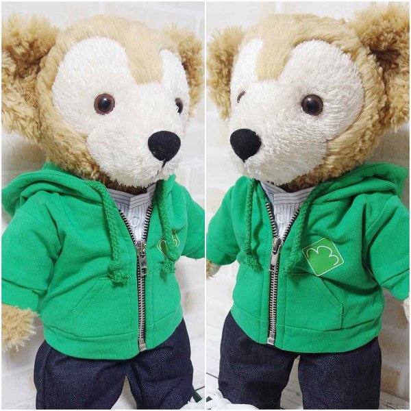 画像3: 【予約受付中】  ダッフィー 衣装 Sサイズ (身長43cm) コスチューム 服 sn149 黒担当 (3)