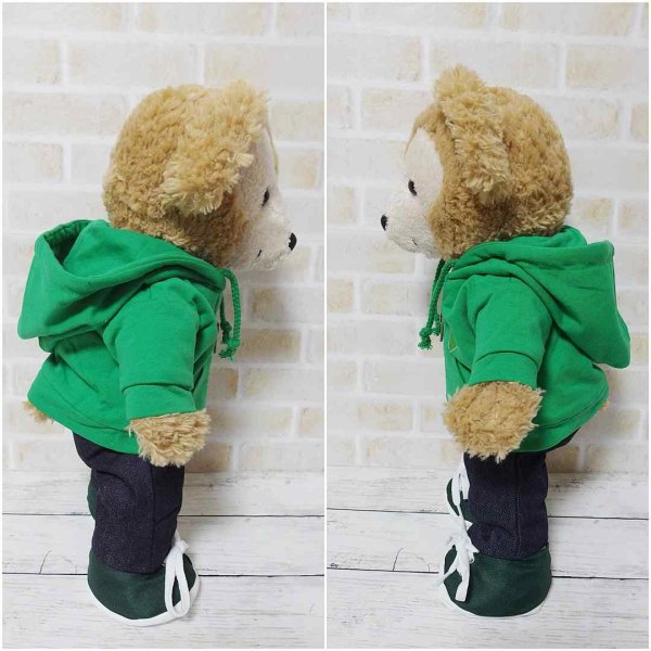 画像4: 【予約受付中】  ダッフィー 衣装 Sサイズ (身長43cm) コスチューム 服 sn149 黒担当 (4)