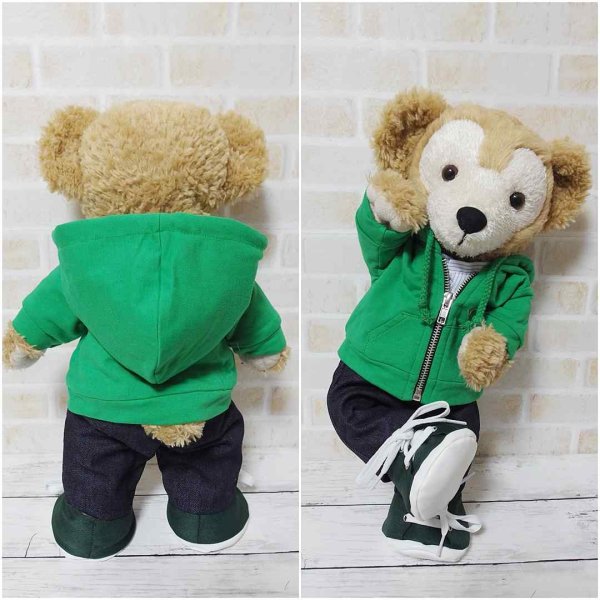 画像5: 【予約受付中】  ダッフィー 衣装 Sサイズ (身長43cm) コスチューム 服 sn149 黒担当 (5)