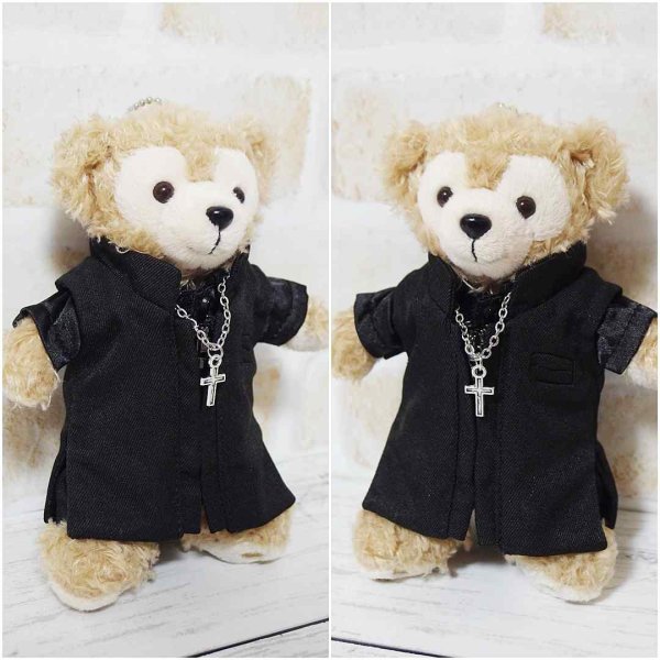 画像2: 【予約受付中】 ダッフィー ぬいばサイズ (14cm) 2021衣装 コスチューム 服 担当赤 sn151 (2)