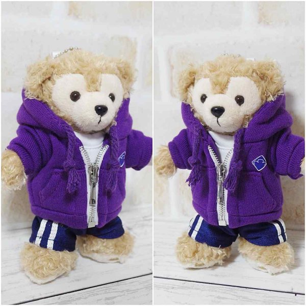 画像2: 【予約受付中】   ダッフィー ぬいばサイズ (14cm) 2021衣装 コスチューム 服 担当紫 sn156 (2)