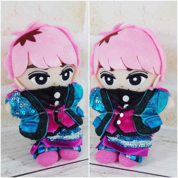 画像2: 【予約受付中】 すのチル コスチューム 服 ターコイズブルー 衣装 ピンク担当 sn212 (2)