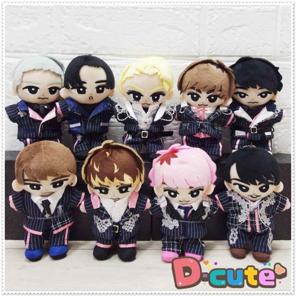 画像6: 【予約受付中】 すのチル コスチューム 服 ピンクver. 紅白ストライプ スーツ 衣装 黒担当 sn279 (6)