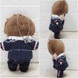 画像4: すのチル コスチューム 服 ピンクver. 紅白ストライプ スーツ 衣装 緑担当 sn274 (4)