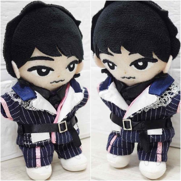 画像3: すのチル コスチューム 服 ピンクver. 紅白ストライプ スーツ 衣装 紫担当 sn276 (3)