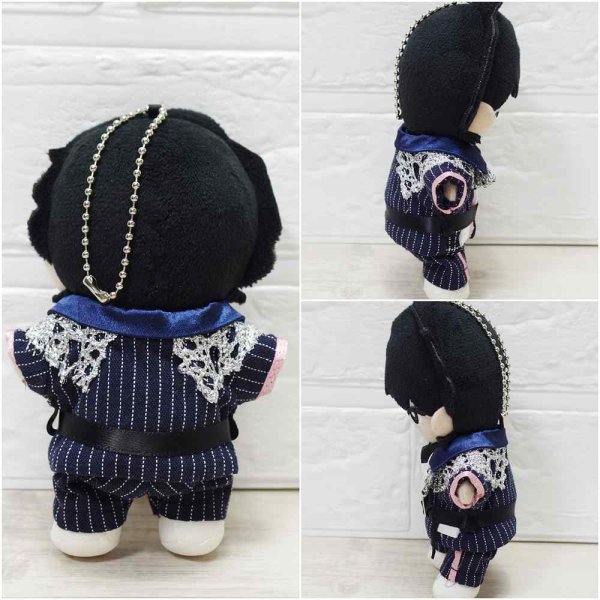 画像4: すのチル コスチューム 服 ピンクver. 紅白ストライプ スーツ 衣装 紫担当 sn276 (4)