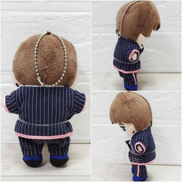 画像4: 【予約受付中】すのチル コスチューム 服 ピンクver. 紅白ストライプ スーツ 衣装 青担当 sn277 (4)