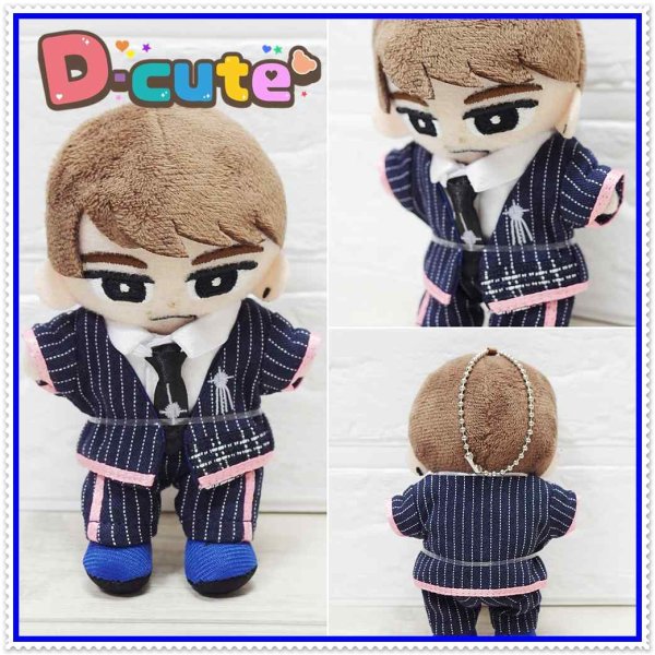 画像5: 【予約受付中】すのチル コスチューム 服 ピンクver. 紅白ストライプ スーツ 衣装 青担当 sn277 (5)