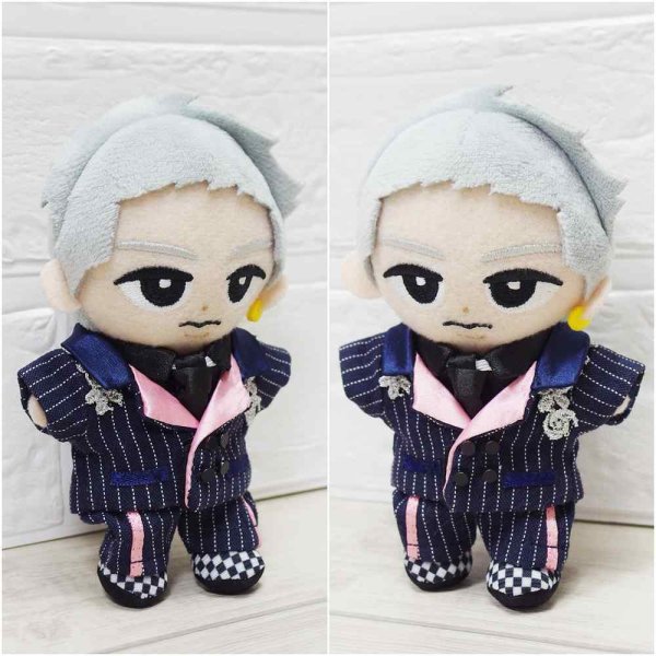 画像2: 【予約受付中】すのチル コスチューム 服 ピンクver. 紅白ストライプ スーツ 衣装 黄色担当 sn278 (2)