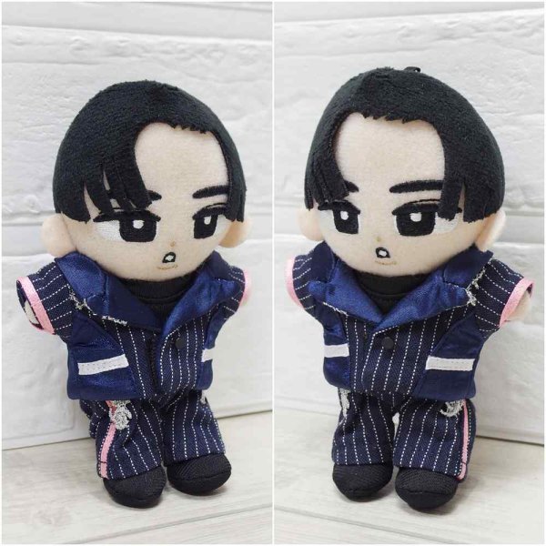 画像2: 【予約受付中】 すのチル コスチューム 服 ピンクver. 紅白ストライプ スーツ 衣装 黒担当 sn279 (2)