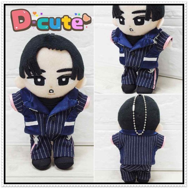 画像5: 【予約受付中】 すのチル コスチューム 服 ピンクver. 紅白ストライプ スーツ 衣装 黒担当 sn279 (5)