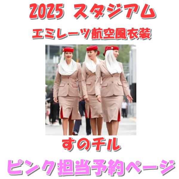 画像1: 【予約受付中】 2025 エミレーツ航空風 衣装 (すのチル小/BIG選択) ピンク担当 sn472 (1)