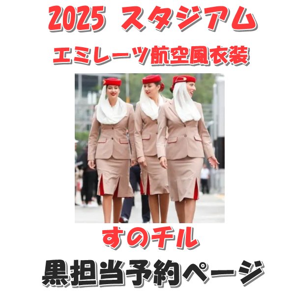 画像1: 【予約受付中】 2025 エミレーツ航空風 衣装 (すのチル小/BIG選択) 黒担当 sn479 (1)