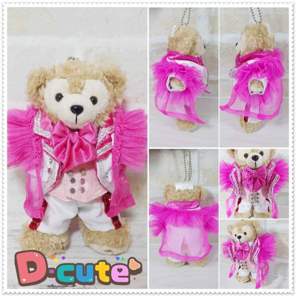 画像4: 【予約受付中】ダッフィー 衣装 ぬいばサイズ (全長14cm)  ピンクヒラヒラ sn50 (4)