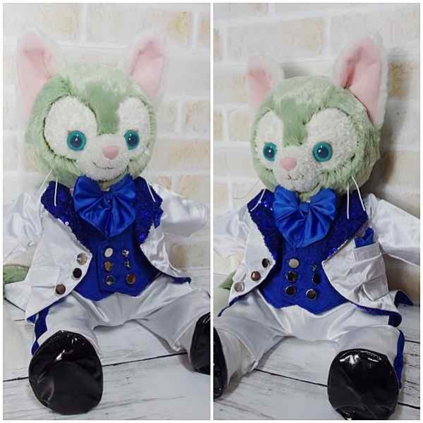 画像4: 【予約受付中】 ジェラトーニ 衣装 Sサイズ (身長43cm) コスチューム 服 sn70 青ヒラヒラ有り (4)