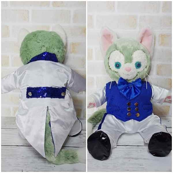 画像5: 【予約受付中】 ジェラトーニ 衣装 Sサイズ (身長43cm) コスチューム 服 sn70 青ヒラヒラ有り (5)