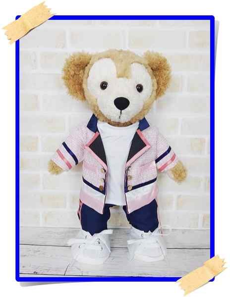 画像1: 【予約受付中】 ダッフィー 衣装 Sサイズ (身長43cm) コスチューム 服 sn77 青担当 (1)