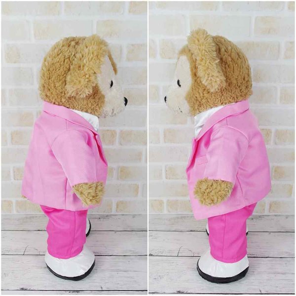 画像3: 【予約受付中】  ダッフィー 衣装 Sサイズ (身長43cm) Travis デビュー衣装 風 コスチューム 服 t72 ピンク担当 (3)