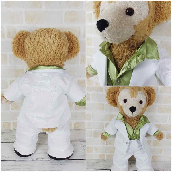 画像4: 【予約受付中】  ダッフィー 衣装 Sサイズ (身長43cm) Travis デビュー衣装 風 コスチューム 服 t75 緑担当 (4)