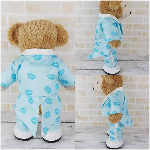 画像3: 【予約受付中】  ダッフィー 衣装 Sサイズ (身長43cm) Travis デビュー衣装 風 コスチューム 服 t76 青担当 (3)