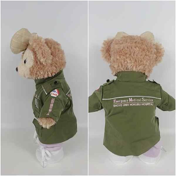 画像3: 【予約受付中】 ダッフィー 衣装 Sサイズ (身長43cm) 山P コードブルー 風 コスチューム 服 yp21 (3)