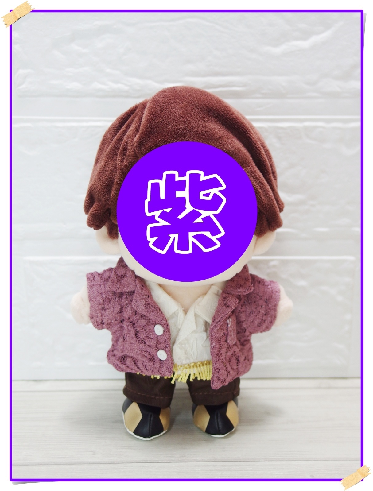 ３点紫赤青 rabbit 2 嵐 ぬいぐるみ 衣装 ちびぬい コスチューム 嵐 ちびぬい コスチューム 衣装 five 風 衣装 紫担当 a500 - d-cute